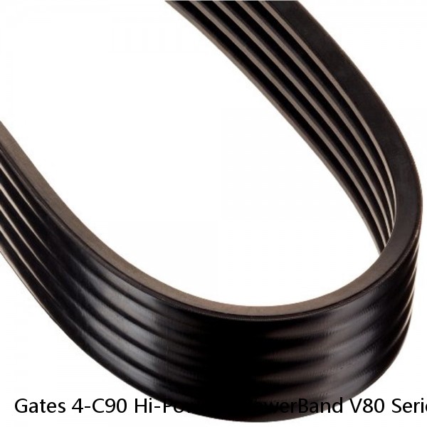Gates 4-C90 Hi-Power II PowerBand V80 Series 4 Stranded C90 V-Belt---NICE